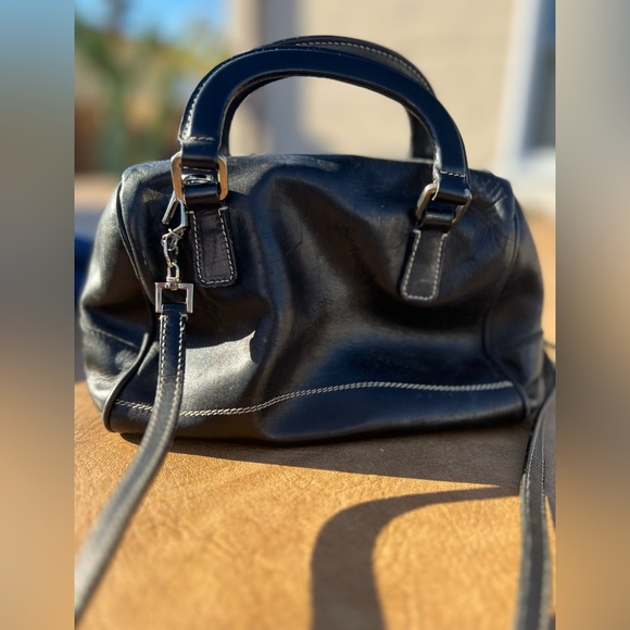 Prada Leather vintage purse - crossbody clutch with lock and key - Picture 2 of 8